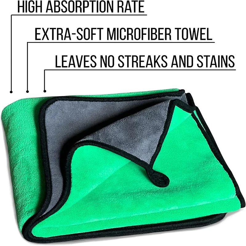 Microfiber Car Drying Towel Extra Large 800 GSM Auto Drying Towel Water Absorber Car Thick Drying Towel Cleaning Cloth No Streak