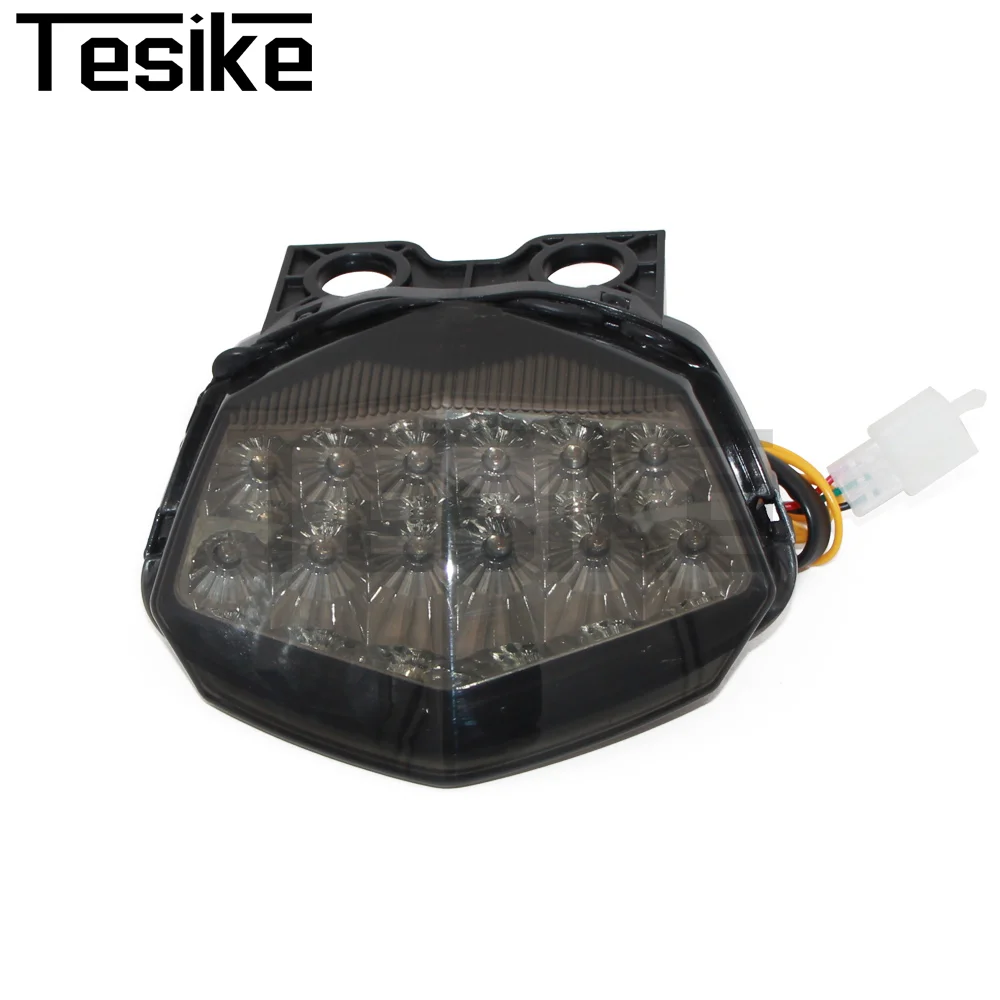 Tail Light LED Stop Lamp Integrated Turn Signal Function For Kawasaki Ninja250R 2008-2012 Motorcycle Brake Taillight
