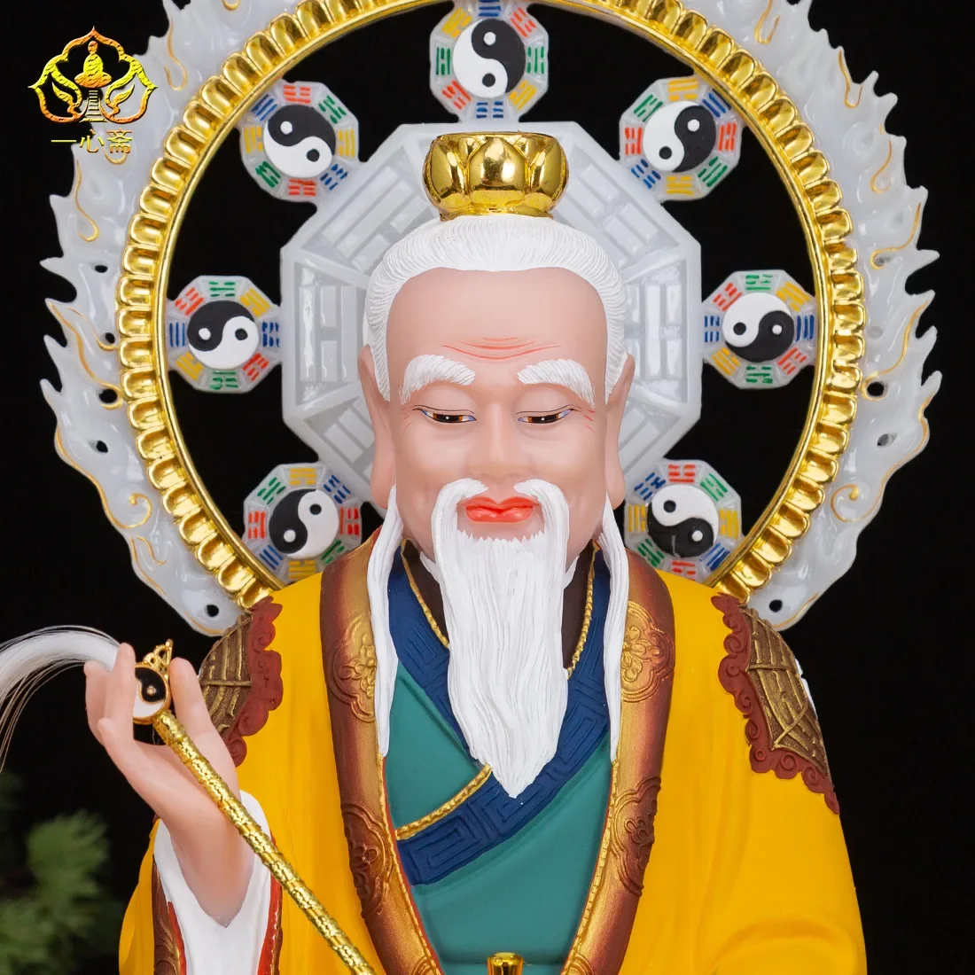 White Marble Sanqing Taoist statue Supreme Lord Laojun Moral Heavenly Honor Buddha statue decoration Sanqing statue