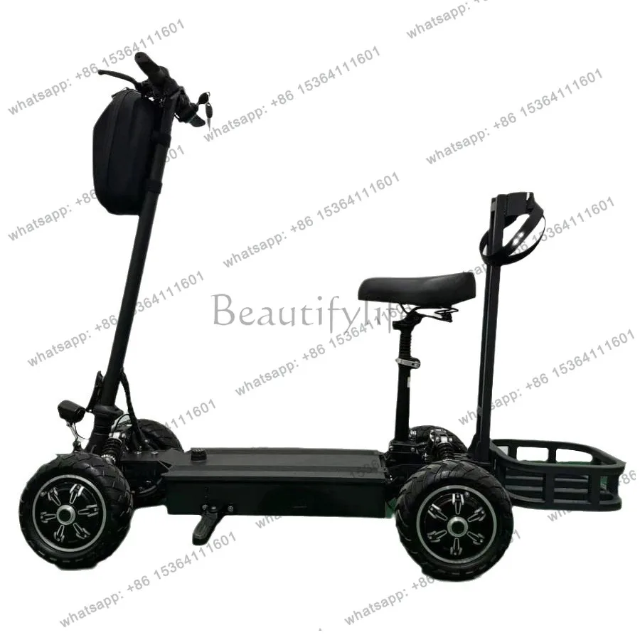 

Electric Golf Cart Single Tourist Scooter 48V Foldable