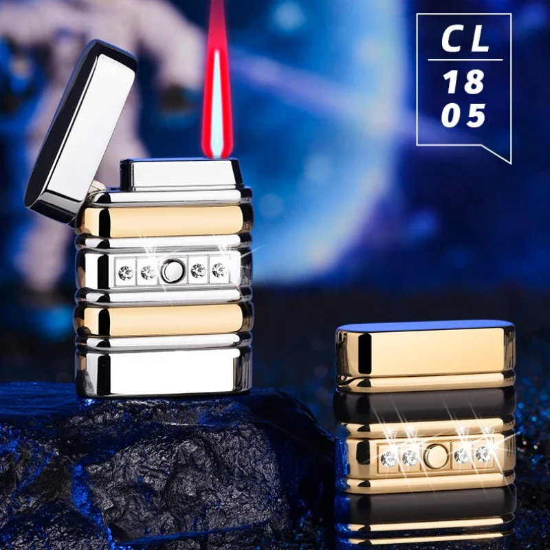 

2022, индивидуальное электронное индукционное зажигание, ветрозащитная, с прямым пламенем, бутановая газовая зажигалка, аксессуары для курения, гаджеты для мужчин