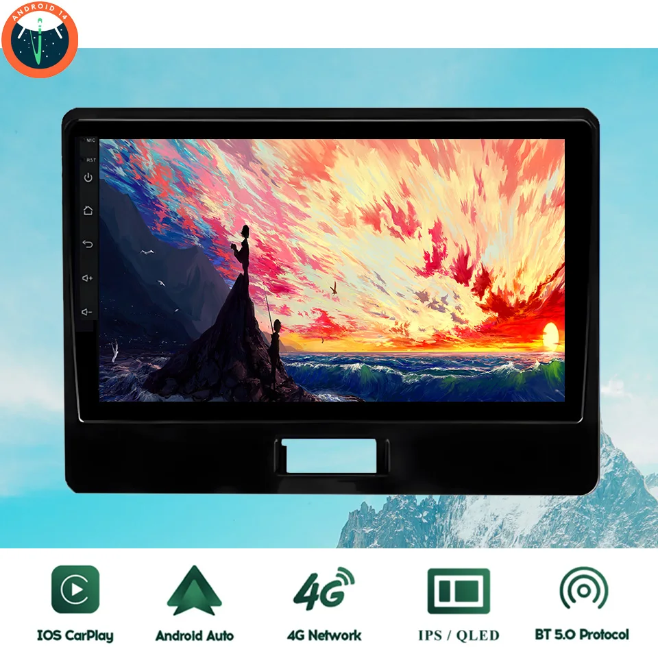 10‘’ QLED Android 14 8G Ram Car GPS Navi Music Video Multimedia Player For Suzuki Wagon R 2017 2019 2021 Auto Stereo Head Unit