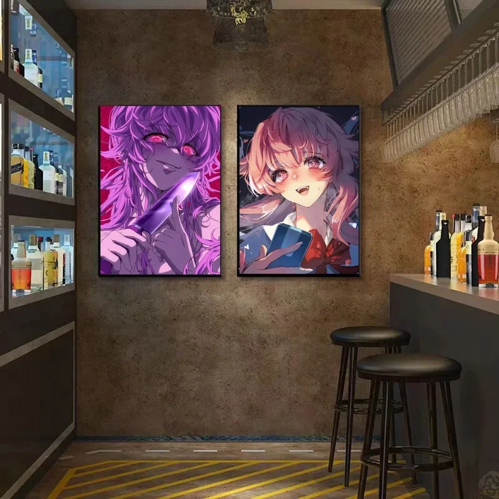 1pc Yuno Gasai Future Diary Anime Poster HD Posters Home Room Bar Cafe Decor Art Wall Painting Picture