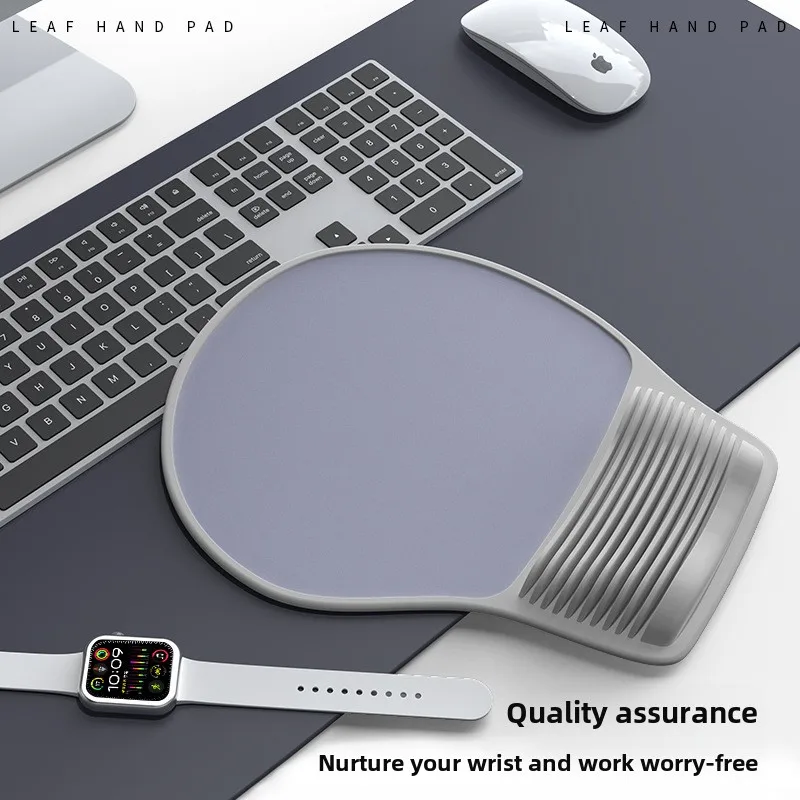 Mouse Pad with Wrist Rest Pad Ergonomic Anti-slip Silicone Base Gaming Accessories Support Computer Silicone Mouse Pad