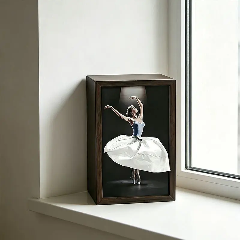2026 Ballet Girl Tissue Box Multifunctional Carton Desktop Dining Table Bed Cabinet High-end Light Luxury Art
