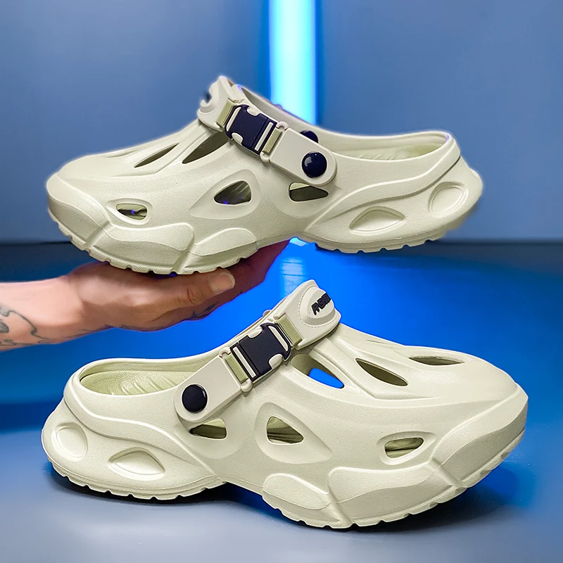 

Men's Summer Outdoor Closed-Toe Slippers, Outdoor Sports Beach Sandals and Slippers