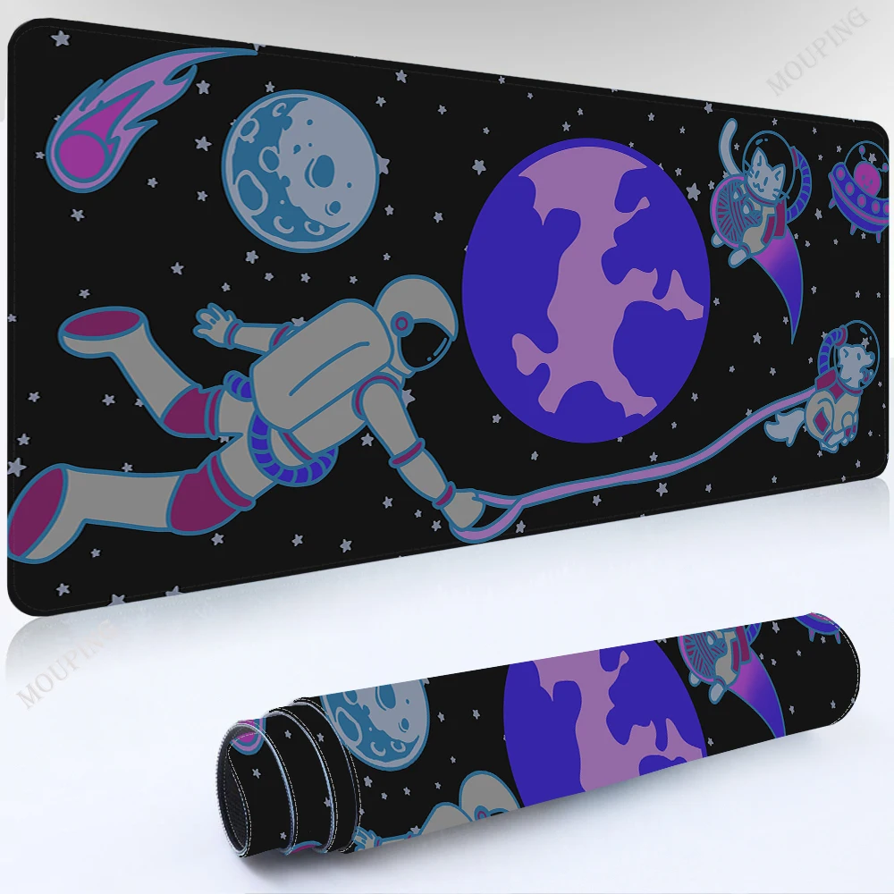 

Mouse Pad Black Kawaii Gaming Pad on The Table Setup Gamer Accessories Anime Mouse Mats Table Mat Mouse Carpet Rug Keyboard Pad