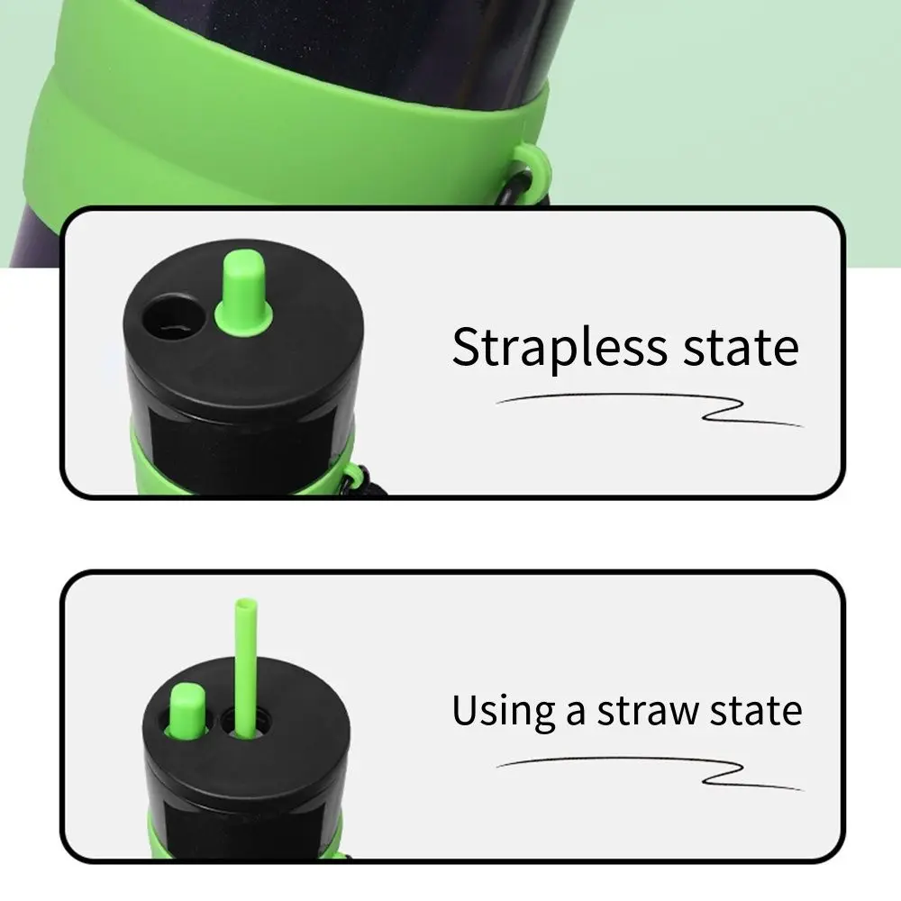 

Large Capacity Insulated Water Bottle 710ml Creative Thermos Bottle with Straw Leak Proof Stainless Steel Vacuum Flask Travel