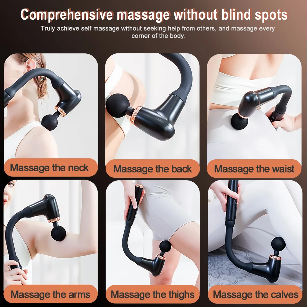 Massage Gun Portable Deep Tissue for Body Arms Back Muscle Massager Portable Fascial Gun Carry Case Designed for women Plush