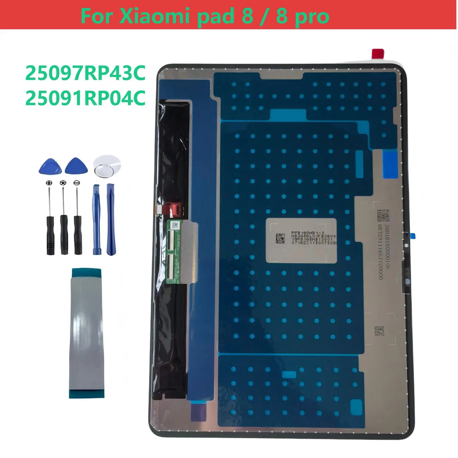 

Дисплейный модуль (LCD) с тачскрином и стеклом для Xiaomi Pad 8 / 8 Pro (25097RP43C, 25091RP04C) – запчасть для ремонта
