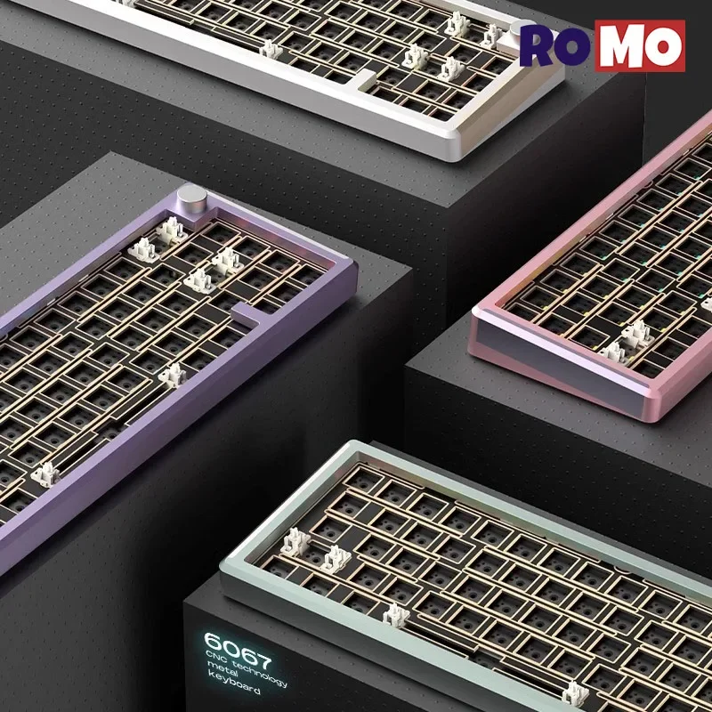 monka gaming teclado mecanico single mode gasket hot swap rgb pbt n key rollover office 67key kit 6067 01