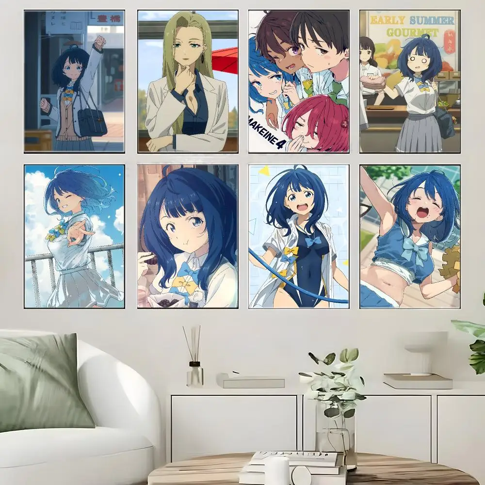 Anime T-Too Many Losing Heroines Poster  Self-adhesive Art Waterproof Paper Sticker Coffee House Bar Room Wall Decor