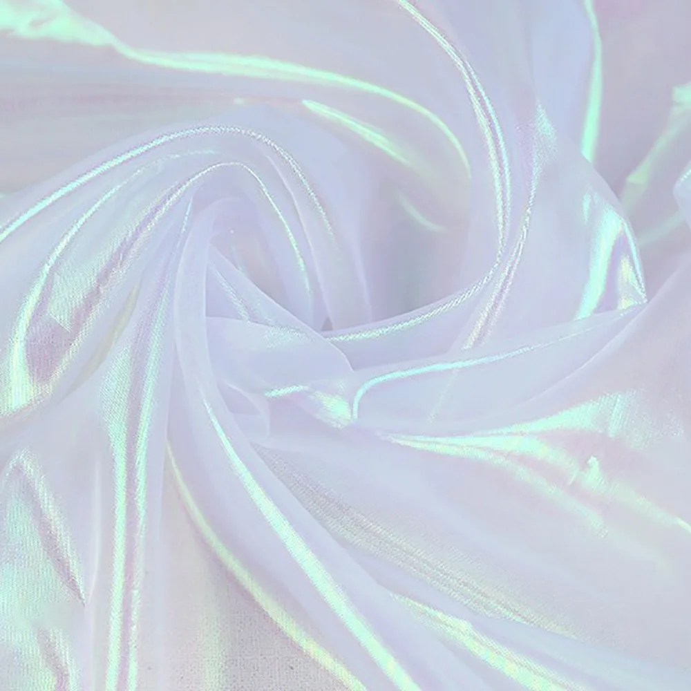 

Decoration Tulle Shiny Laser Tulle Transparent Thin Decor Voile Soft Tulle Cloth Stage
