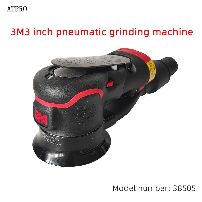 3M 38505 Pneumatic Grinder 3 inch 75mm Sandpaper Machine Dry Grinder Rust Removal Car Polishing Waxing Grinder