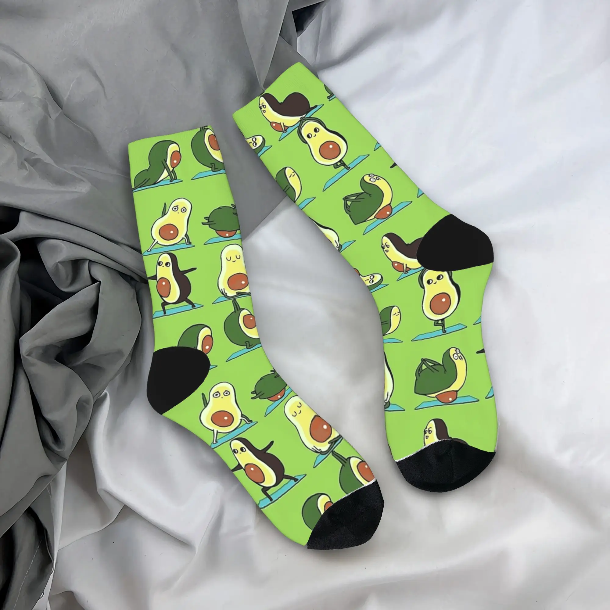 

Забавные чулки для йоги с мемом и авокадо, модные носки для взрослых и мужчин, дышащие носки, осенние нескользящие носки для скейтборда на заказ, идея подарка