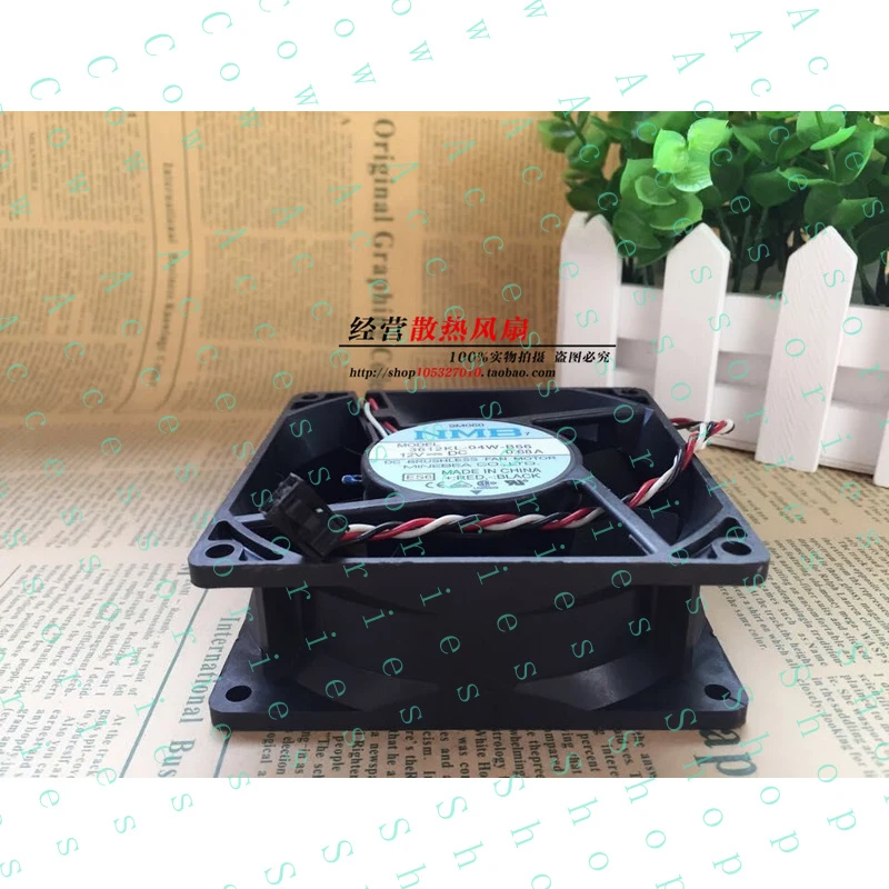 PP+ FOR DELL  DC12V 0.68A  CASE COOLING FAN 3612KL-04W-B66  3pins 3wires