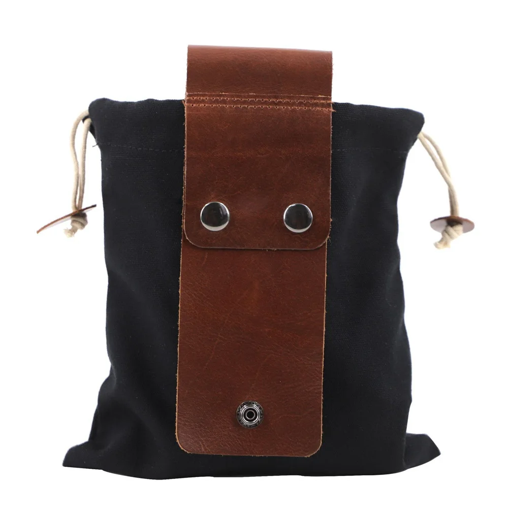 Bolsa de ante Medieval para hombre y mujer, monedero de cuero PU con cordón, equipo de disfraz Vikingo, Cosplay, piezas paganas para adultos