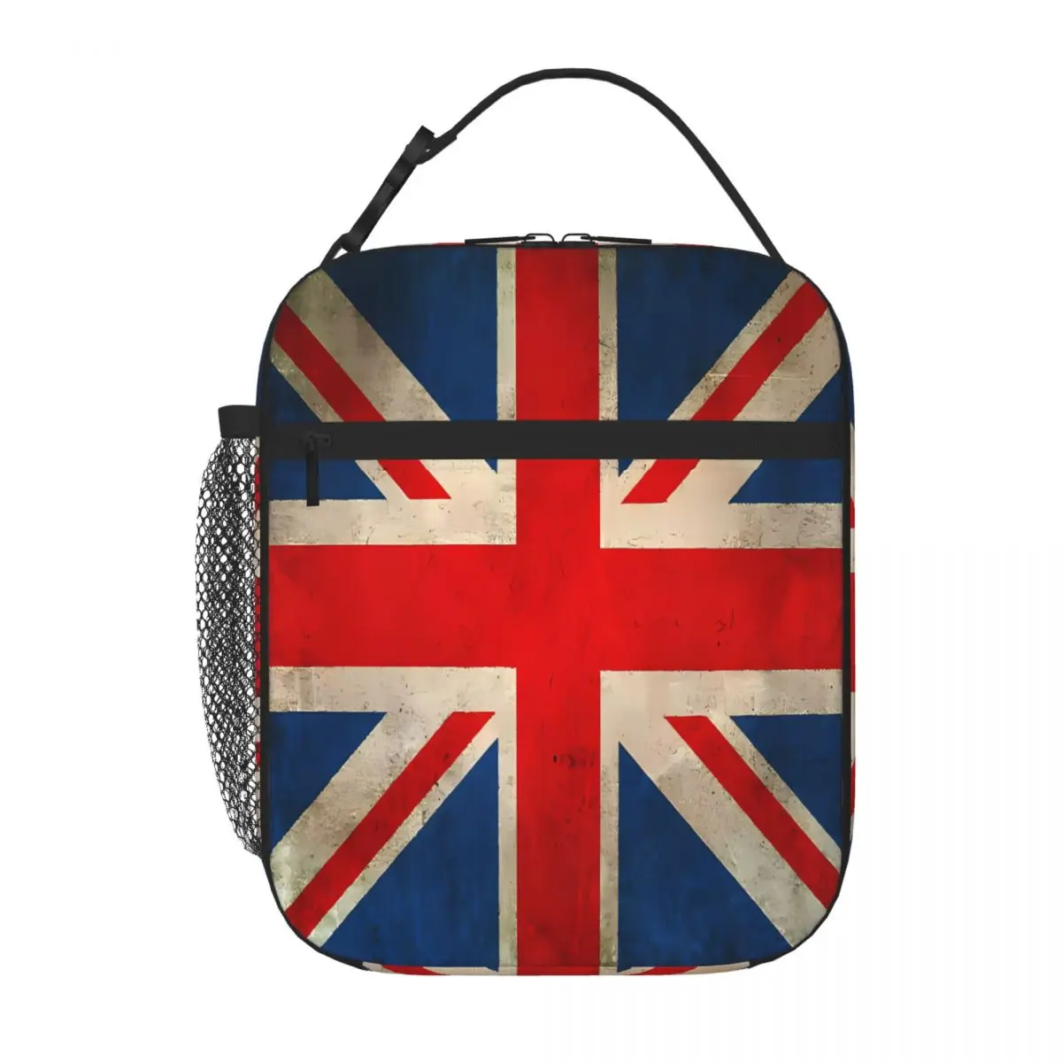 Bestselling Old And Worn Distressed Vintage Union Jack Flag Sweet Style Food Tote Bag Kids School Sports Lunch Bag