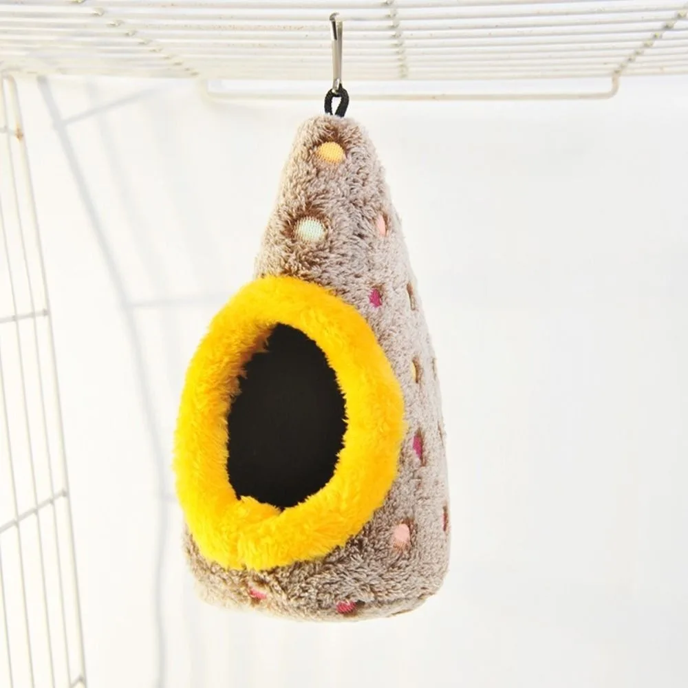 

Pet Accessories Warm Egg-Shaped Bird Nest Thickened Fleece Hanging Bird Nest Breathable Cozy Plush Birds House Pet Shop