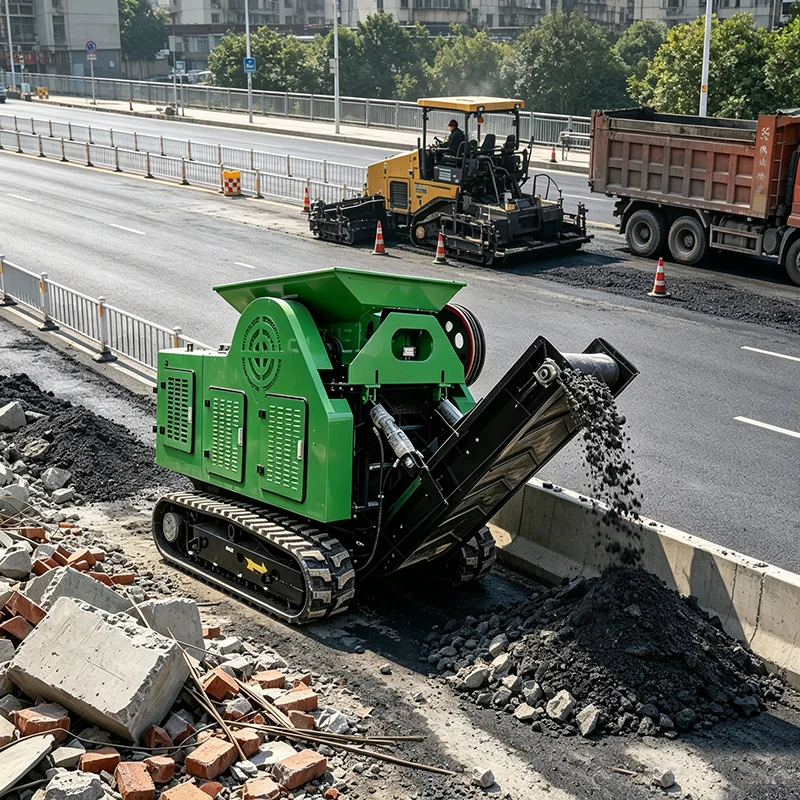 Portable Mini Mobile Jaw Crusher Plant Diesel Engine for Ore Mining Construction Limestone Long Service Life