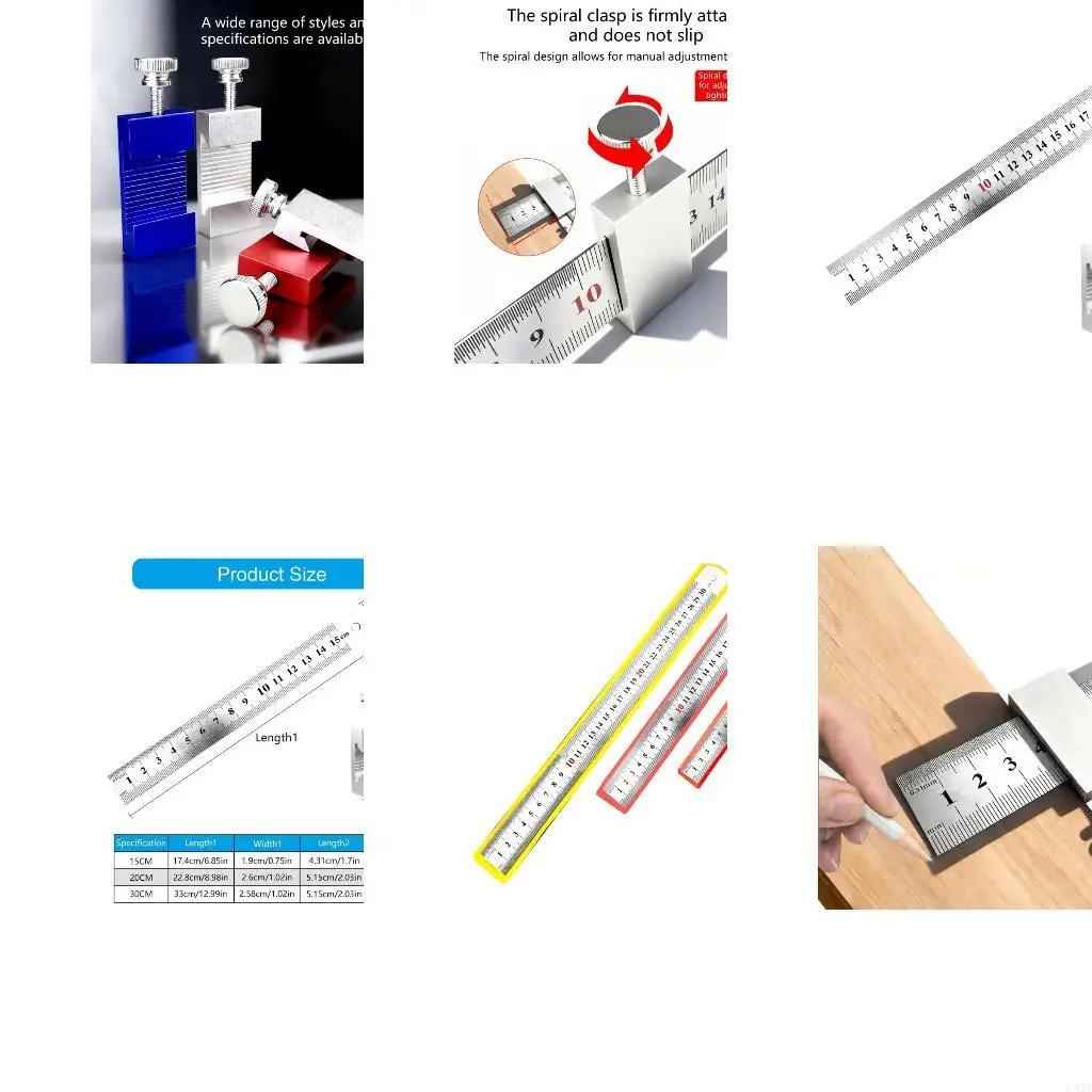 L43A Professional Marking Ruler Featuring Anti Fatigue Grip Multiple Scale Accuracy