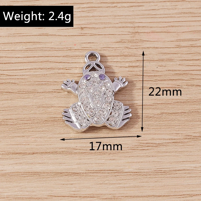 Tusember 10 Stück 17*21mm Niedliche Kristall-Häschen-Anhänger für DIY Handgemachten Schmuck, Armband-, Halsketten- und Ohrring-Zubehör – Detail 34