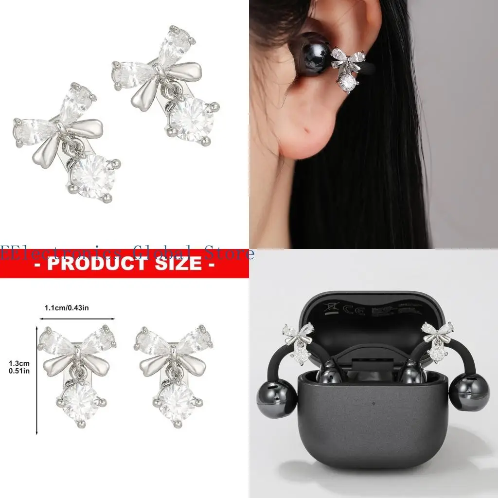 462B Stylish Butterfly Shaped Ear Clip Jewelry For Freeclip 1 2 Wireless Earbuds