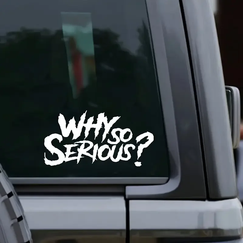 Why are motorcycles and cars so serious? Car stickers - durable, weather-resistant vinyl decals for fuel tanks, windows, and bum