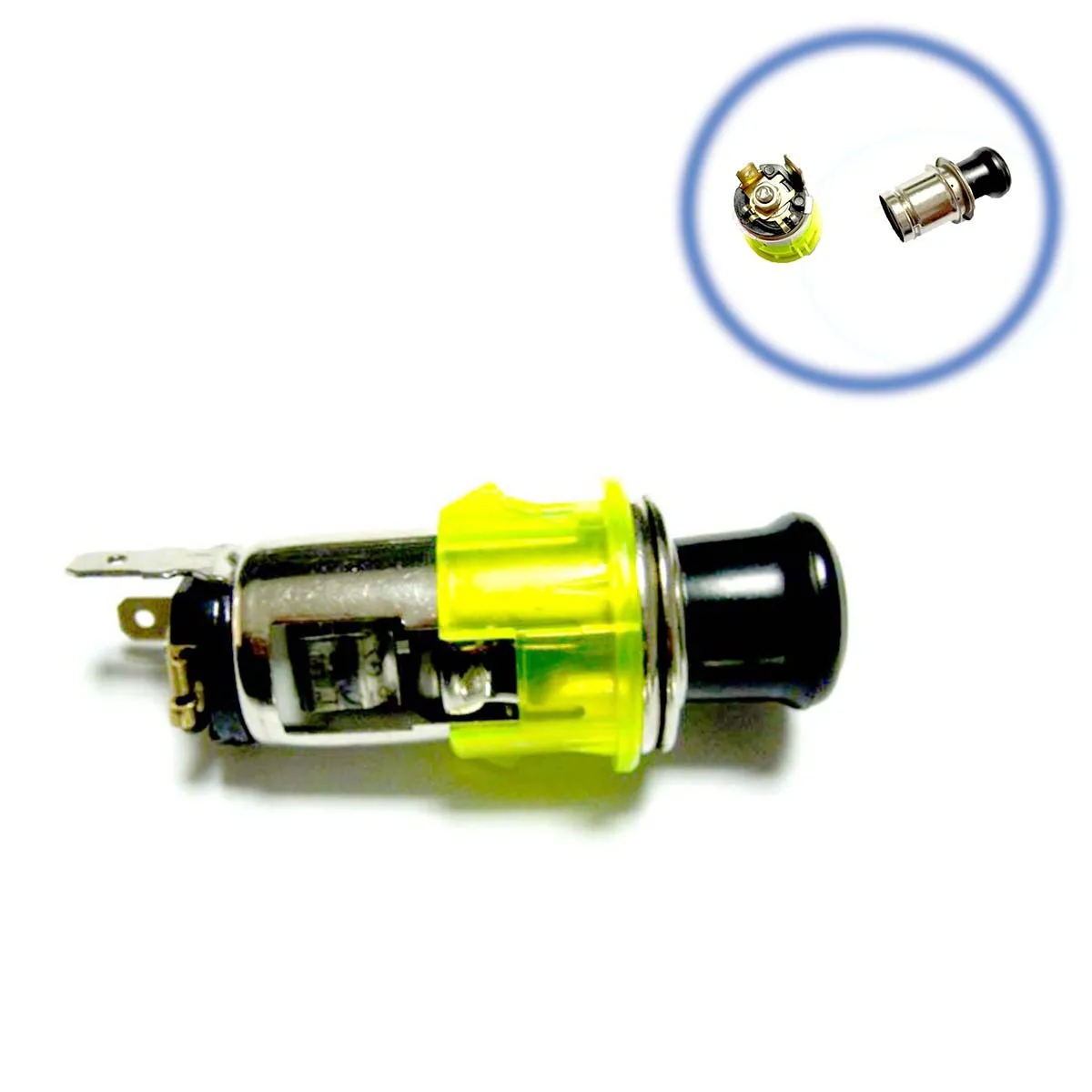 1000 cigarette lighter socket, female seat with cigarette butt, car 12V modified universal cigarette lighter assembly