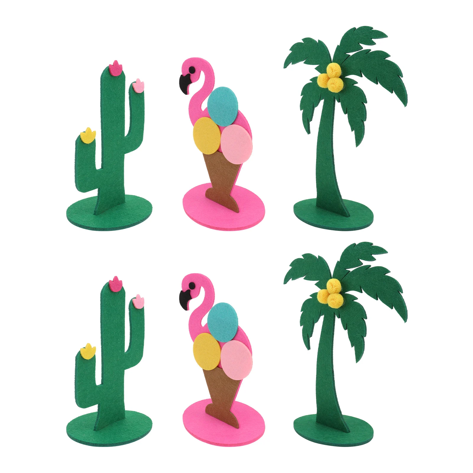 

Felt Table Decorations Creative Craft Cactus Coconut Flamingo nament Home Party Banquet Desktop Windchimes Hanging Decor