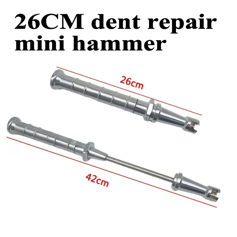 26-42CM Telescopic Small Pull Hammer Car Dent Repair Sliding Hammer Mini Anti-Skating Hail Pull Hammer Tool
