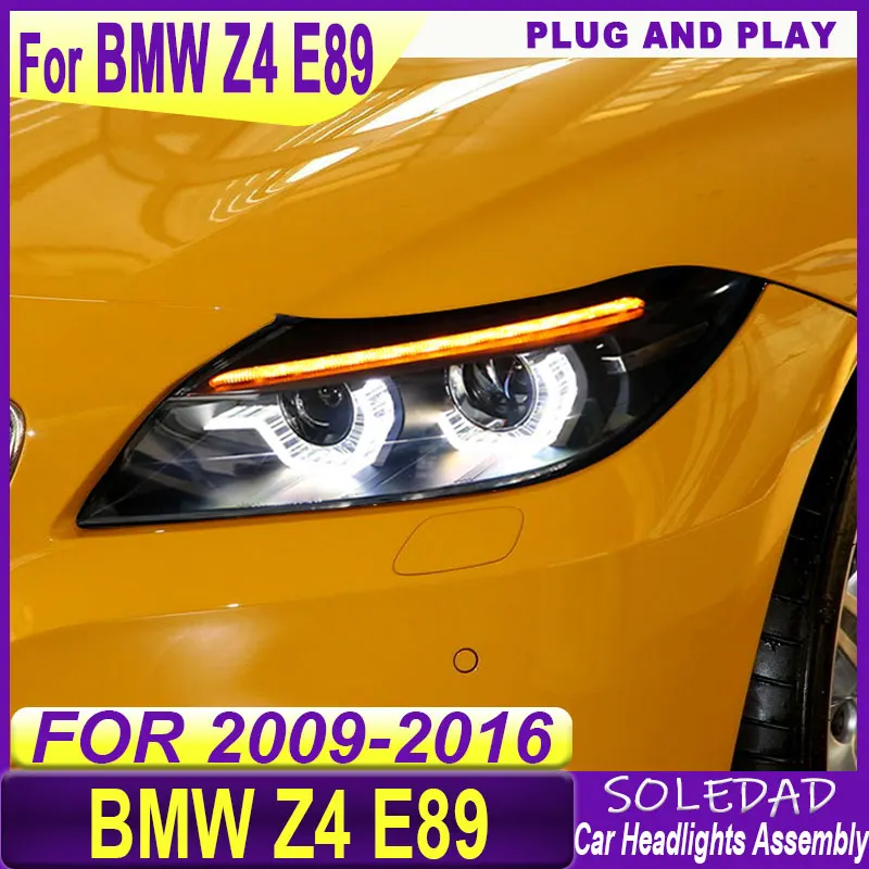 Car Headlights for BMW Z4 E89 Headlights 2009 2010 2011 2012 2013 2014 2015 2016 LED Headlight DRL Hid Head Lamp Accessories