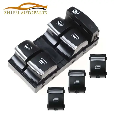 자동차 전력 창 스위치 4F 0959851 H 아우디 A3 8P A6 S6 RS6 C6 Q7 2004 2005 2006 2007 2008 2009 2010 2011 4F 0959855 비