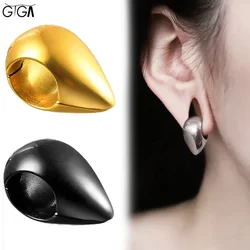 Giga 1/2Pcs 10mm(00g) Teardrop Stainless Steel Ear Hanger Weights Expander Gauges Ears Stretcher Piercing Body Jewelry Punk