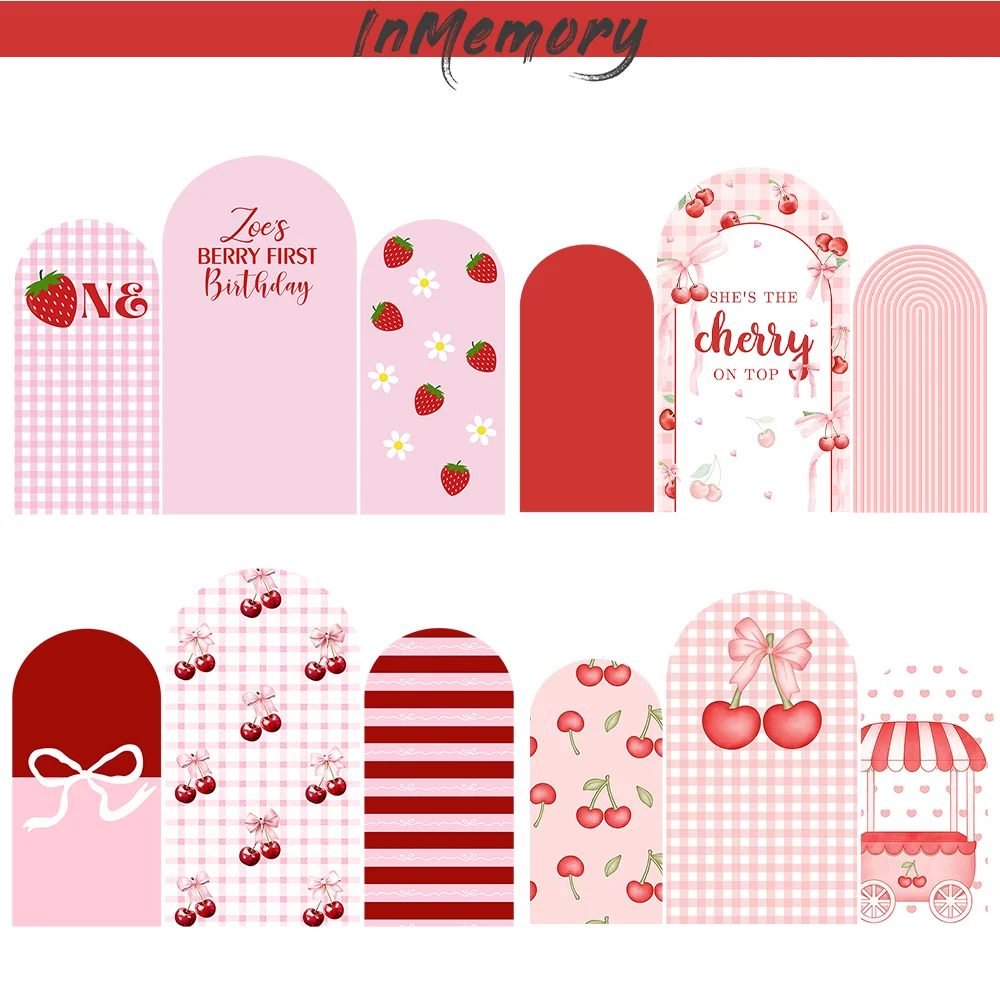 

Розовый клубничный арочный фон с ягодами, арка для первого дня рождения, настенная подставка, фоны для дня рождения, свадьбы, декор для детского душа