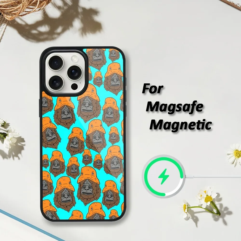 Sassy the Sasquatch Funny Cool Phone Case For iphone 13 Plus 12 Pro 11 Max Mini 15 14 Magsafe Magnetic Wireless Charging Shell