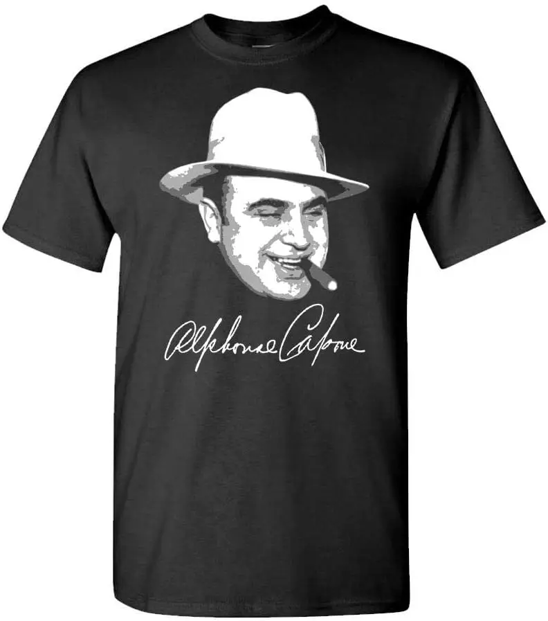 The Goozler AL Capone Gangster Signature - T-Shirt  Creativity Novelty Male Women Short Sleeve