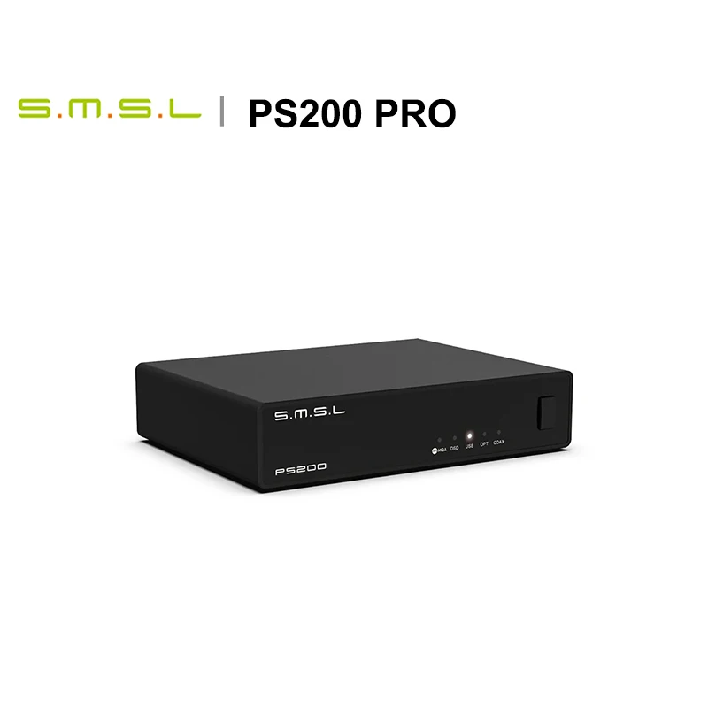 SMSL PS200 PRO وحدة فك ترميز الصوت متعددة الوظائف MQA / MQA-CD مع شريحة ES9039Q2M DAC PCM768kHz/32Bit DSD512