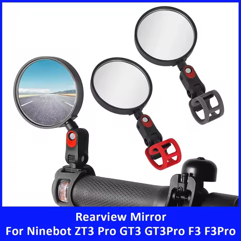 Electric Scooter Rear View Mirrors for Ninebot MAX G3 G2 G30 ZT3 Pro GT3 F3 E2 F2Pro F2Plus C2Pro E8 F40 P100 Rearview Mirror