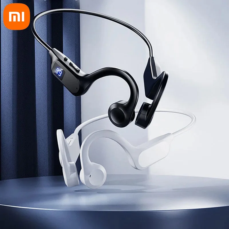 Xiaomi سماعات توصيل العظام شاشة ديجيتال سماعة لاسلكية تعمل بالبلوتوث سماعات حر اليدين ميكروفون X7 سماعات رياضية