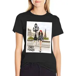 Emily in paris Active t-shirt top anime clothes cute top t-shirt da donna