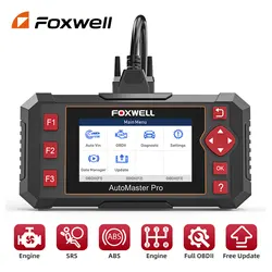 FOXWELL NT604 Elite OBD2 Auto Scanner ABS SRS Engine Transmission Code Reader OBD 2 Live Data Car Diagnostic Tool Free Update