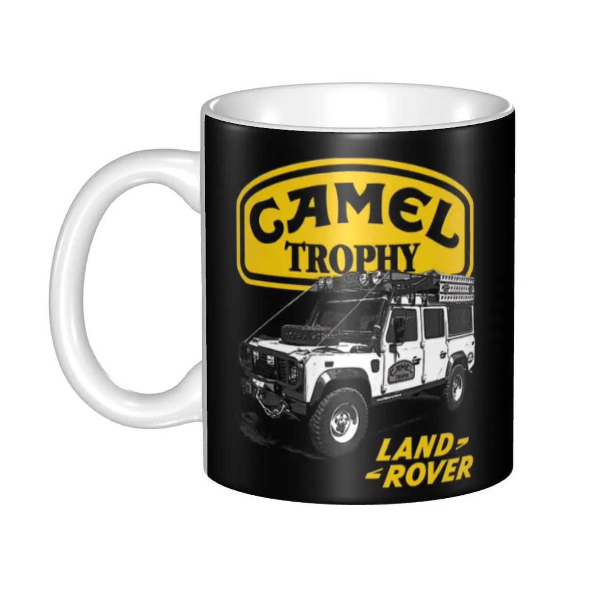 DIY Camel Trophy Ceramic Mugs Personalized Coffee Cup Creative Gift Outdoor Work Camping Cups And Mug