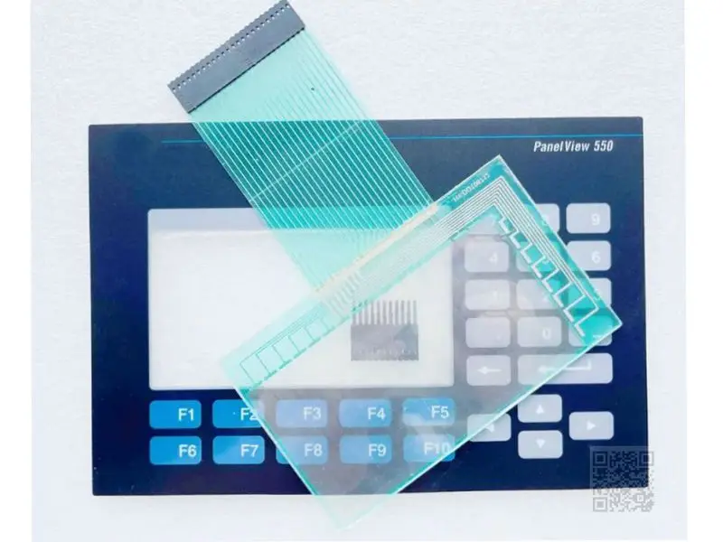 Novo Painel Original Panelview 550 2711-B5A10 Membrana de Vidro Touch Teclado