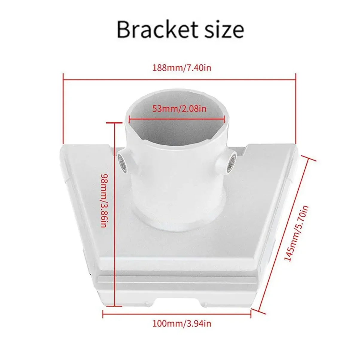 For Starlink Gen3 Pipe Adapter Round Tube Plastic Adapter