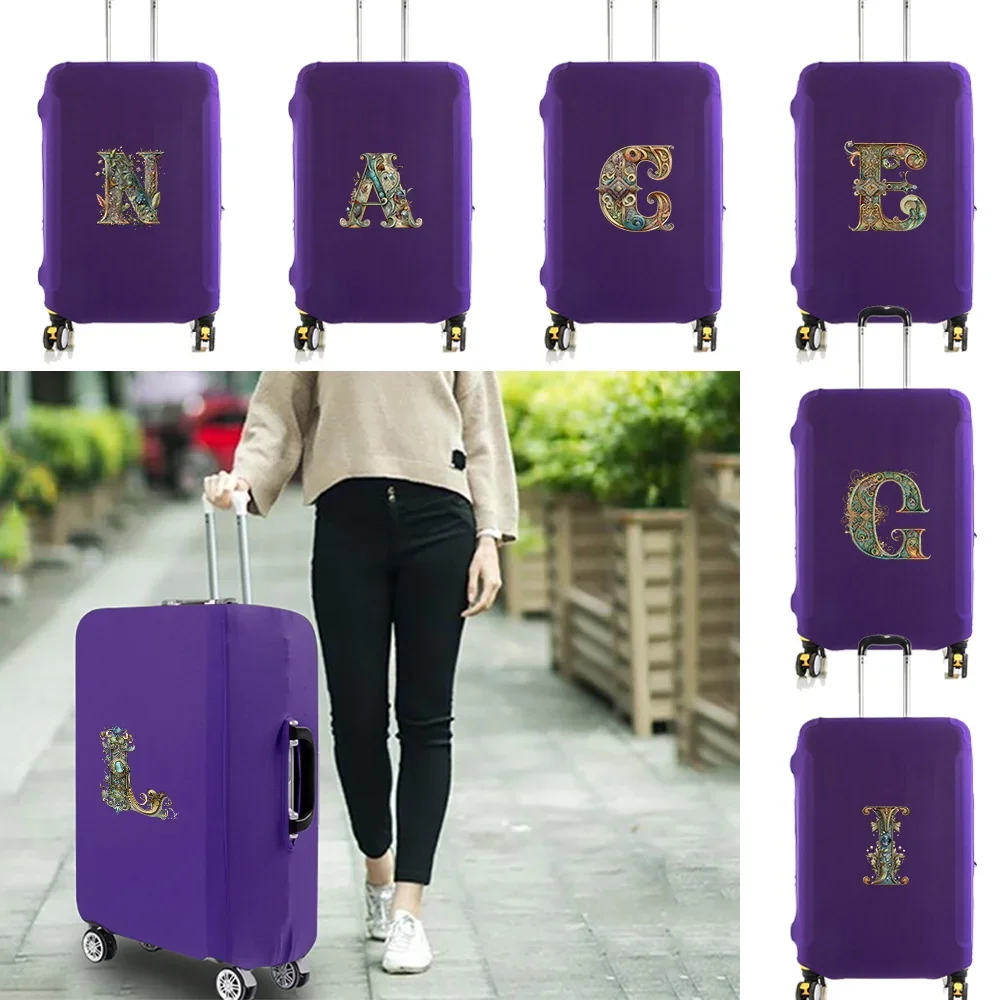 Travel Luggage Cover Baggage Suitcase Protector Washable Reusable Dustproof Scratch-proof Suitcase Cover Graphic Print Pattern