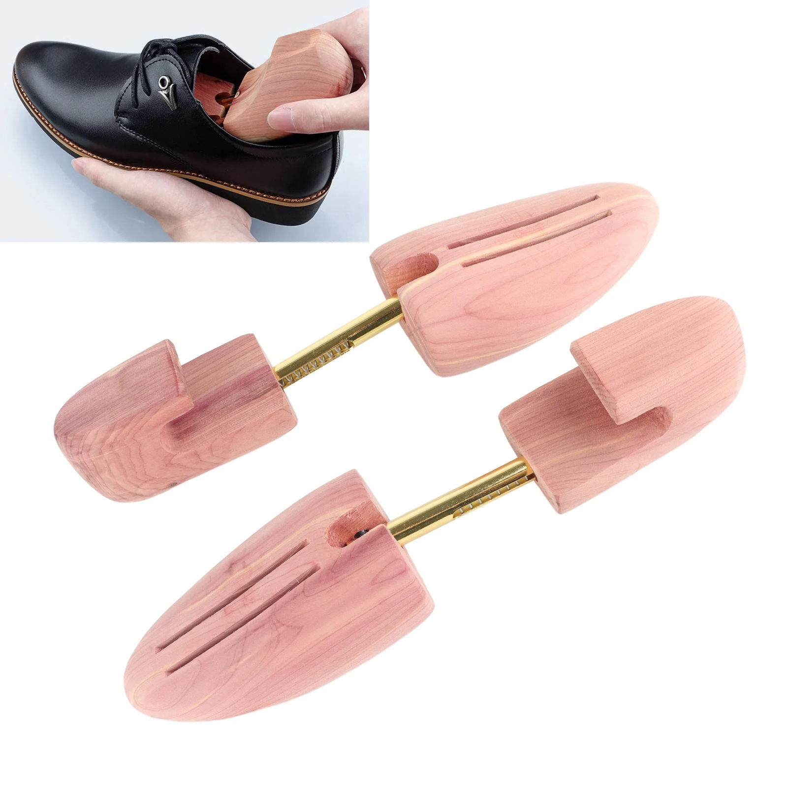 

Shoe Expander Shoe Shape Holder Wooden Boot Shape Holder Shoe Trees Boot Stretcher Adjustable Cedar Shape Extender