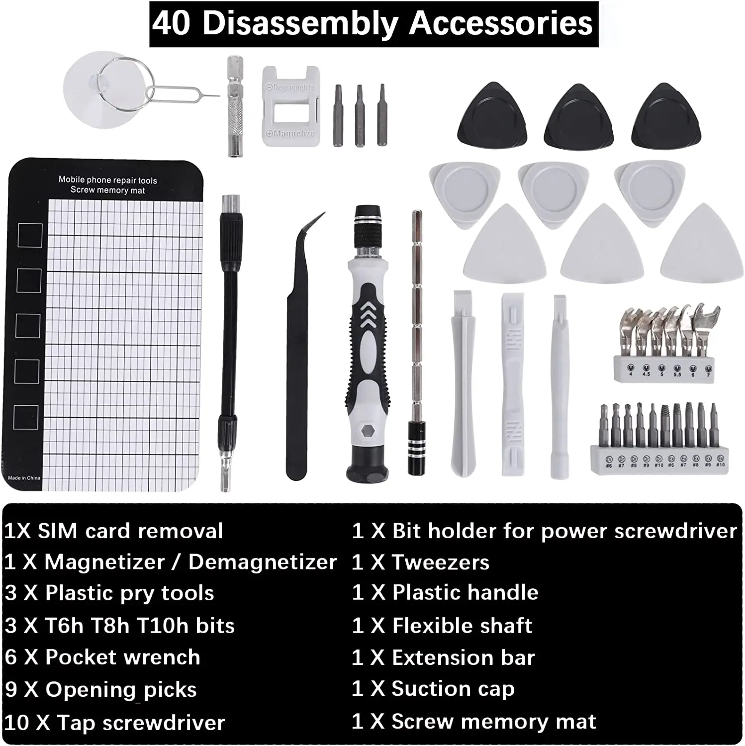 Jeu de tournevis de précision, Kit d'outils de réparation 138 en 1 avec 117 bits, Compatible pour ordinateur portable, PC, tablette, iPhone,iPad et électronique