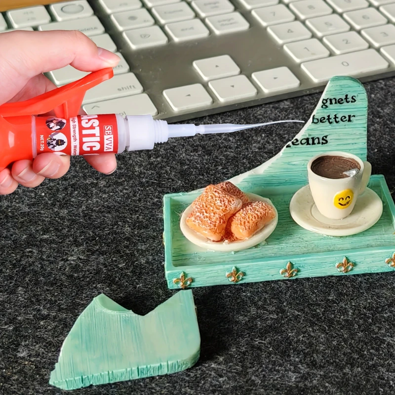 Powerful Multi-purpose Strong Adhesive - Immediate Bonding, Quick-drying Waterproof for Metals/Plastics/Glass/Ceramics/Wood/Leat