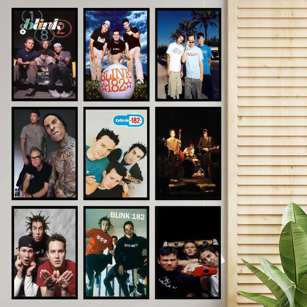 B-BLINK-182 banda quente clássico vintage cartazes hd qualidade arte da parede retro cartazes para decoração da parede do quarto de casa
